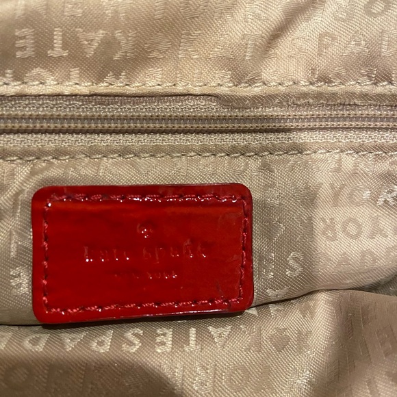 Kate Spade red patent purse - Picture 6 of 9